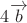 $4\[ \overrightarrow b \]$