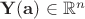 $\mathbf Y(\mathbf a)\in\mathbb R^n$
