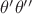 $\theta'\theta''$ $\theta'\theta''$