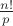 $\frac{n!}{p}$