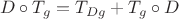 $$
D\circ T_g=T_{Dg}+T_g\circ D
$$