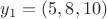 $y_1=(5,8,10)$
