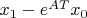 $x_1-e^{AT}x_0$