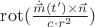 $\operatorname{rot}(\frac{\dot{\vec{m}}(t')\times\vec{n}}{c \cdot r^2})$