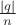 $\frac {|q|}n$