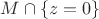 $M \cap \{z=0\}$