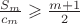 $\frac{S_m}{c_m}\geqslant\frac{m+1}2$