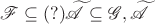 $\mathscr{F}\subseteq (? )\widetilde{\mathscr{A}}\subseteq\mathscr{G}, \widetilde{\mathscr{A}}$