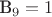 $\text{В}_{9}=1$
