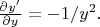 $\frac{\partial y'}{\partial y}=-1/y^2.$