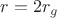 $r=2r_g$