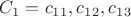 $C_1={c_1_1, c_1_2, c_1_3}$