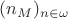 $(n_M)_{n\in\omega}$