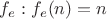 $f_e: f_e(n)=n$ $f_e: f_e(n)=n$