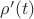 $\rho'(t)$