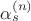 $\alpha_s^{(n)}$