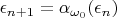 $\epsilon_{n + 1} = \alpha_{\omega_0}(\epsilon_n)$