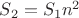 $S_2=S_1 n^2$