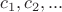 $c_1,c_2,...$