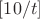 $[10/t]$