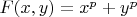 $F(x,y)=x^p+y^p$