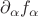 $\partial_\alpha f_\alpha$