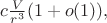 $c\frac{V}{r^3}(1+o(1)),$