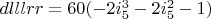 $dlllrr=60  (-2 i_5^3-2 i_5^2-1)$