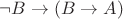 $\neg B\to( B \to A)$ $\neg B\to( B \to A)$