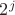$2^j$