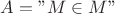 $A = 