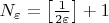 $N_\varepsilon=\big[\frac{1}{2\varepsilon}\big]+1$