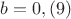 $b=0,(9)$