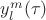 $y_l^m(\tau)$