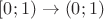 $[0;1)\to (0;1)$