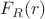 $F_R(r)$
