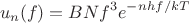 $$u_n(f) = B N f^3 e^{-nhf/kT}$$ $$u_n(f) = B N f^3 e^{-nhf/kT}$$