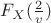 $F_X (\frac {2}{v})$