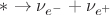 $* \to \nu_{e^-} + \nu_{e^+}$