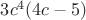 $3c^4(4c-5)$ $3c^4(4c-5)$