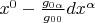 $x^0 - \frac{g_{0\alpha}}{g_{00}}dx^\alpha$