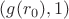 $(g(r_0),1)$