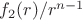 $f_2(r)/r^{n-1}$