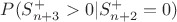 $P(S_{n+3}^+>0|S_{n+2}^+=0) $