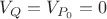 $V_Q=V_{P_0}=0$ $V_Q=V_{P_0}=0$