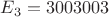 $E_3=3003003$