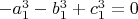$-a_1^3-b_1^3+c_1^3=0$