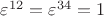 $\varepsilon^{12}=\varepsilon^{34}=1$