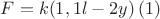 $F=k(1,1l-2y)\,(1)$
