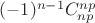$(-1)^{n-1}C_{np}^{np}$